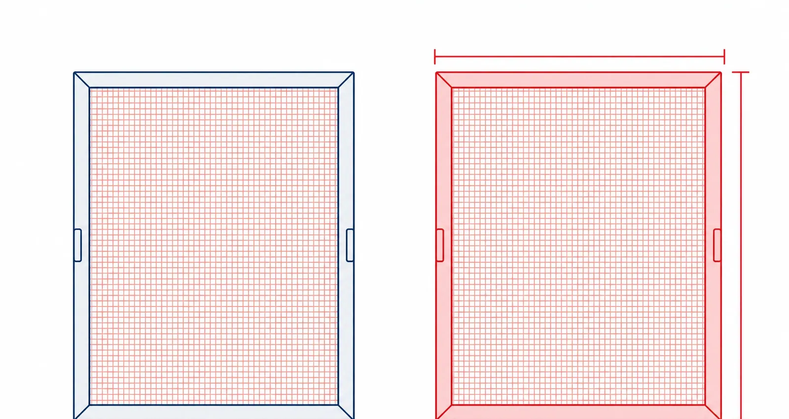 Rescreening an existing aluminum frame with new mesh, compared with a complete new screen and frame